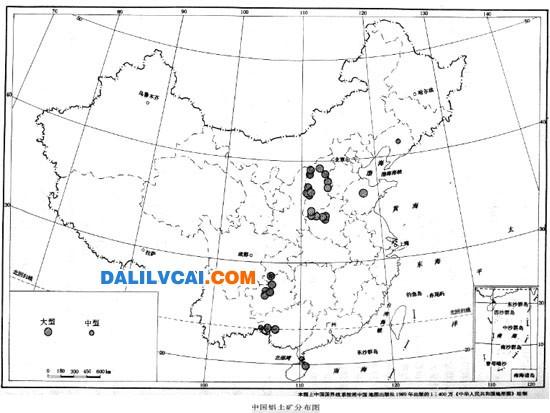 中国铝土矿储量分布图及主要产地产能